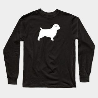 Norfolk Terrier Silhouette Long Sleeve T-Shirt